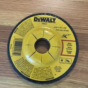 DEWALT DW4541 TYPE 27/TIPO 27 FAST CUTTING GRINDING WHEEL,4 1/2" BY 1/4" BY 7/8"